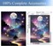 5D DIY Landscape Diamond Painting Kits for Adults- Full Drill Round Diamond Art Painting Kits for Beginners-Star Diamond Dots Gem Art Kit for Home Wall Decor (12x16 Inch)